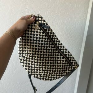 Clare v grande Fanny black and cream checker never worn